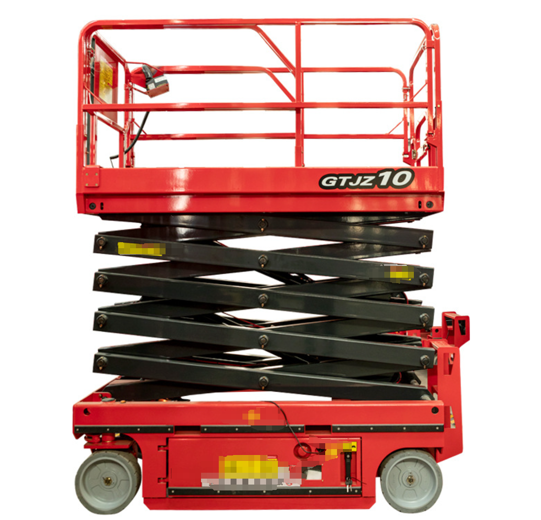 Fully self-propelled hydraulic lifting platform aerial work trucks