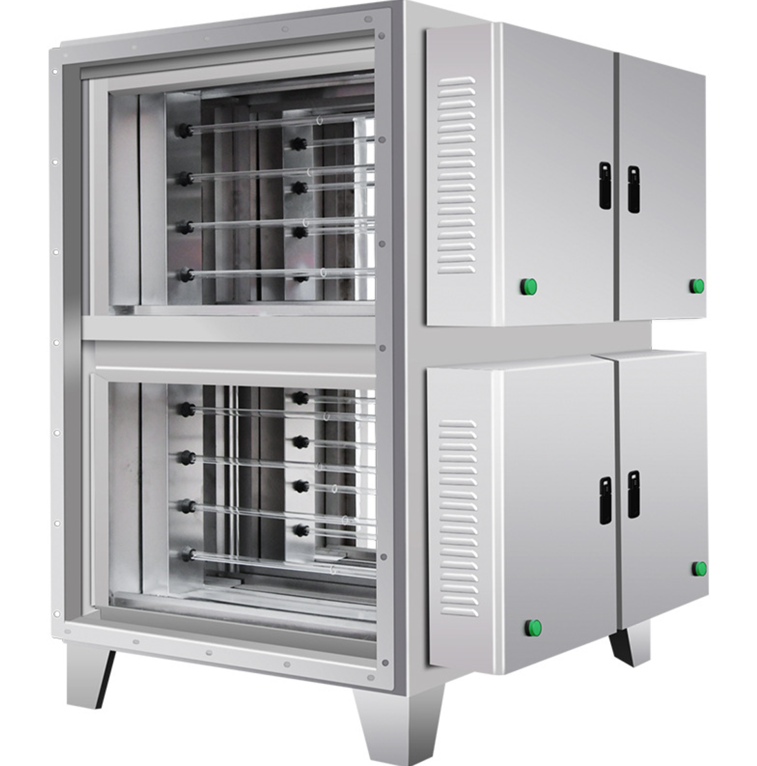 UV light oxygen activated carbon integrated machin