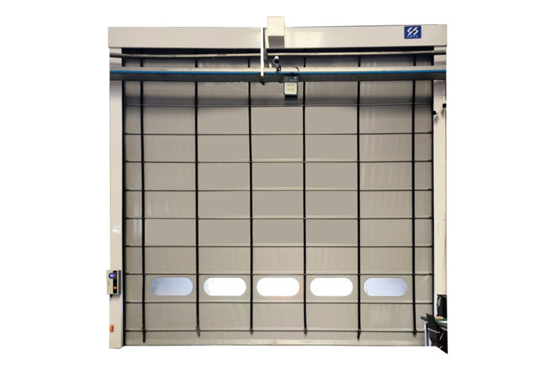 Cement plant radar geomagnetic infrared automatic induction dustproof quick rolling shutter stacking