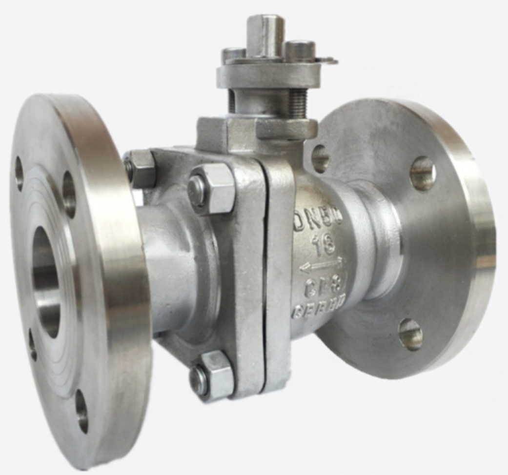 Flange ball valve two-piece soft seal floating ball valve