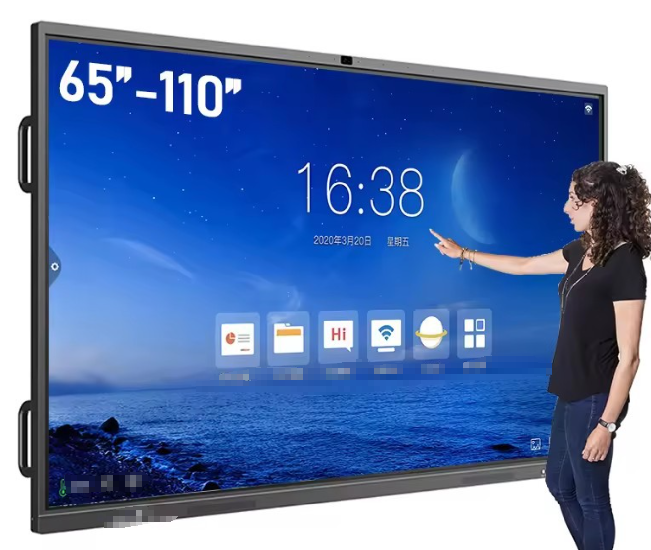 Touch LCD screen electronic digital interactive conference room intelligent whiteboard teaching all-