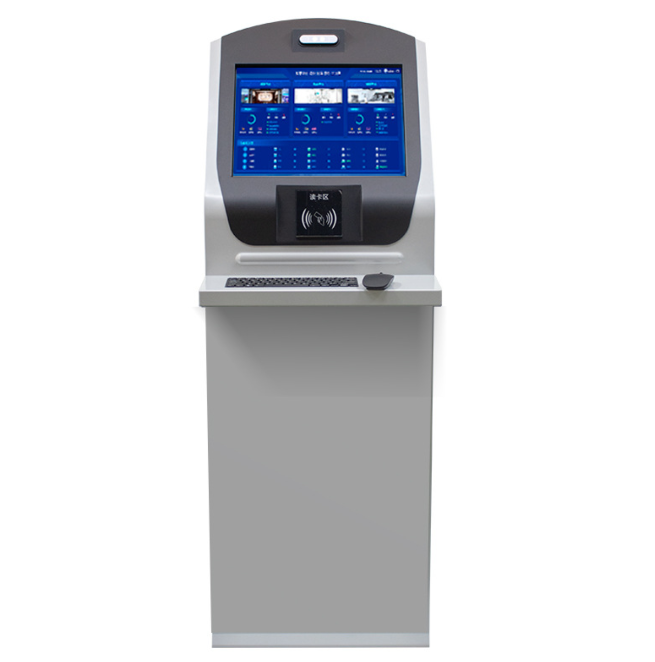 Vertical industrial computer industrial control cabinet touch screen