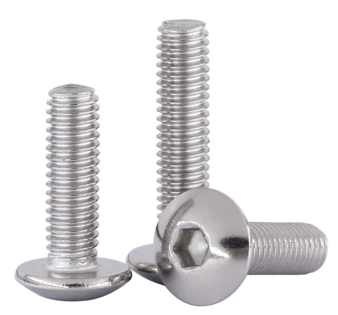 Hexagon socket head cap screws and screws with machine teeth