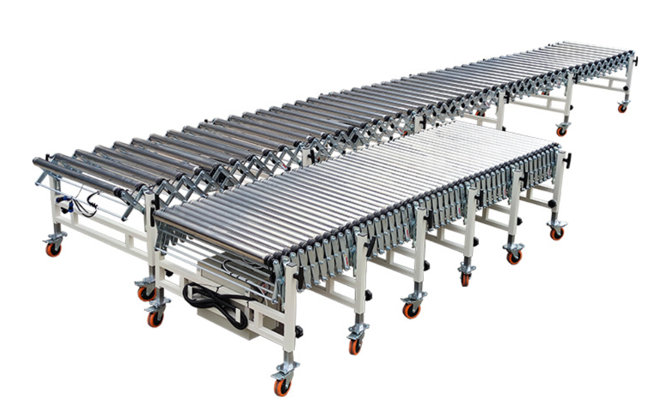 Loading and unloading conveyor line roller conveyor belt loading and sorting conveyor