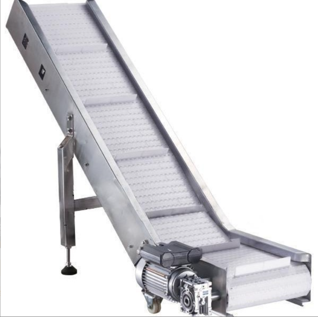 Chain conveyor stainless steel buckle plate trough steel type heavy duty